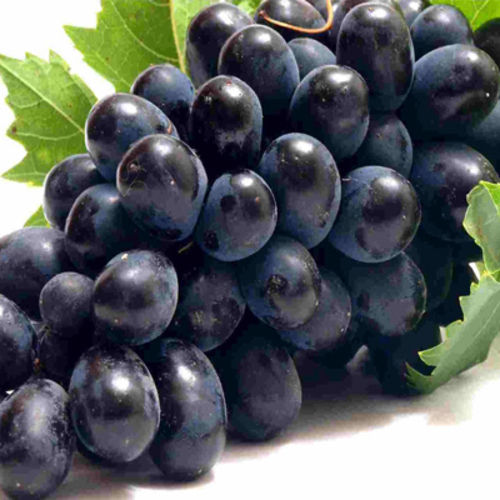 Fresh Natural Sweet Juicy Taste Healthy Black Grapes