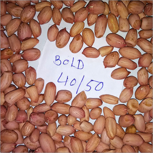 तेल की मात्रा 42% - 48% अधिकतम उत्कृष्ट पोषक तत्व प्राकृतिक और स्वस्थ ब्राउन बोल्ड मूंगफली ग्रेड: खाद्य ग्रेड