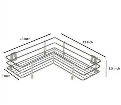 Single Layer L Shape Corner Kitchen Rack