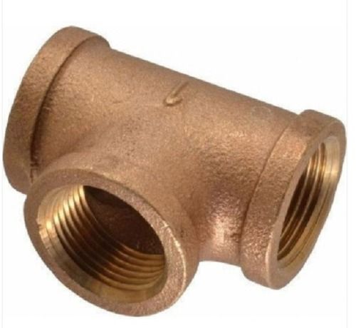 Equal Smooth Finish Brass Tee For Water Pipe Fittings