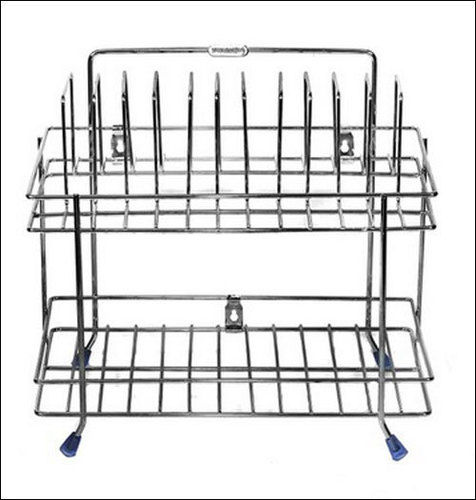  स्टेनलेस स्टील 2 लेयर कप सॉसर स्टैंड किचन स्टोरेज रैक आवेदन: घर