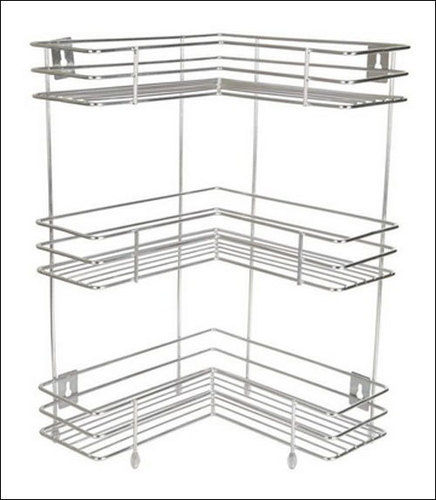 Stainless Steel 3 Layer L Corner Kitchen Storage Rack Application: Utensil