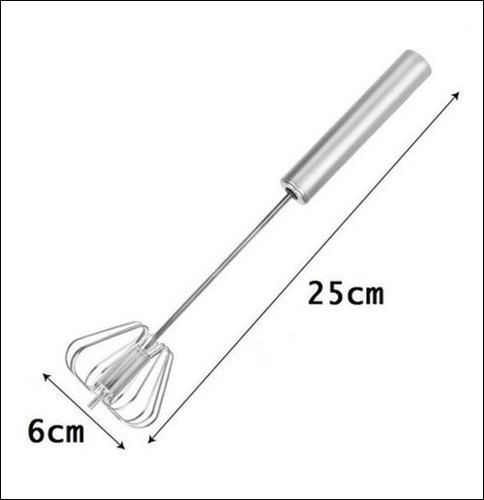 Stainless Steel Round Manual Egg Beater