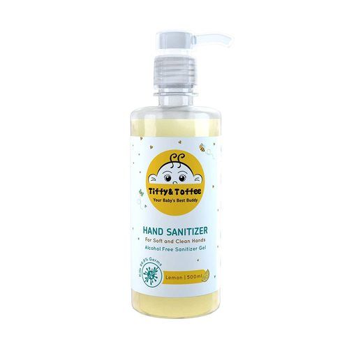 Yellow Tiffy And Toffee Hygeine Sanitizer Gel Alcohol Free - Lemon 500 Ml Hand Sanitizer Bottle - 500 Ml