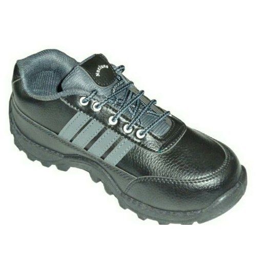 Black Anti Skid Volman Industrial Safety Shoes