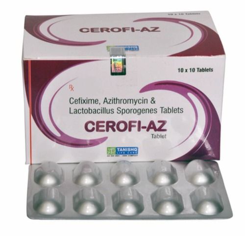 Cefixime Azithromycin And Lactobacillus Antibiotic Tablets