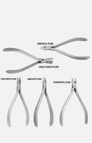 Silver Orthodontic Pliers Set Of 5