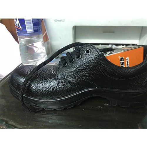 PU Sole Single Density Leather Safety Shoes