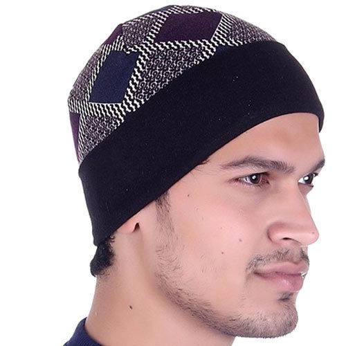 Multicolor Tear Proof Men Woolen Cap