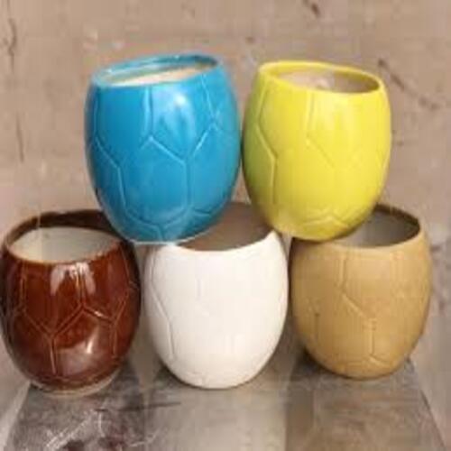 मल्टीपल फुटबॉल शेप्ड सिरेमिक प्लांटर 240 ग्राम