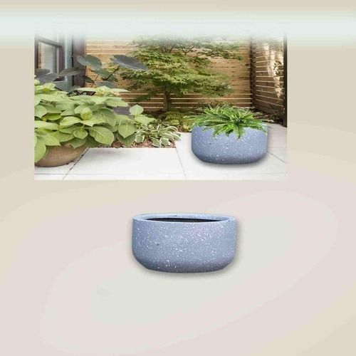 Customize Glyptic Art Grey Indoor Planter