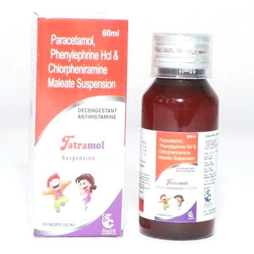 पेरासिटामोल फिनाइलफ्राइन एचसीएल और क्लोरफेनिरामाइन मालेएट पीडियाट्रिक ओरल सस्पेंशन