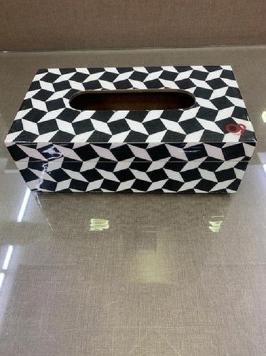 Rectangular Shape MDF Wooden Tissue Box