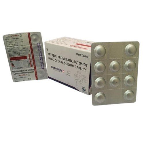 Trypsin Bromelain Rutoside And Diclofenac Sodium Pain Killer Tablets