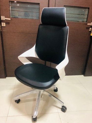 Black Leatherette Office Director Revolving Chair