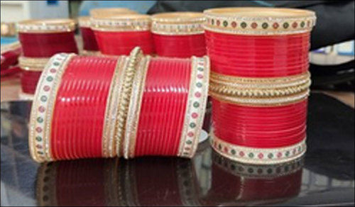 Bridal Punjabi Wedding Polished Red Chuda Gender: Women