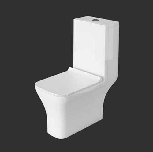 White Ceramic Floor Mounted Toilet Seat