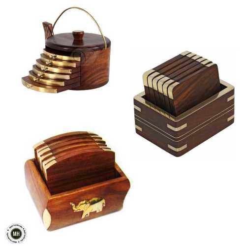 Wood Light Weight Wooden Tea Coaster