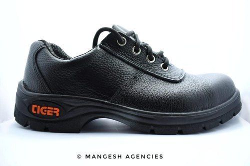 Black Tiger Construction Leather Safety Shoes