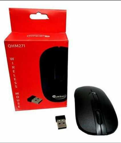 Black Quantum Wireless Mouse Application: Computer