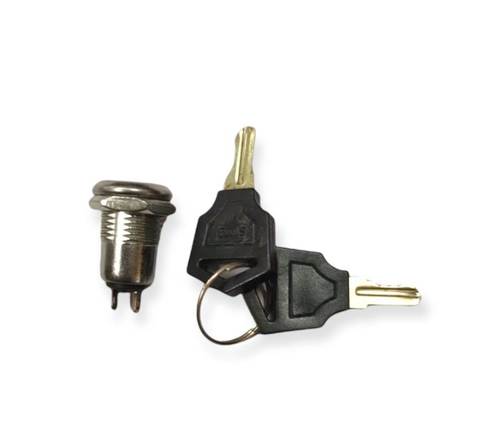 12mm Key Lock Switch - Black | Secure Key-Operated Access Control, Durable Build, Anti-Tamper Design, Smooth Operation, Custom Key Option
