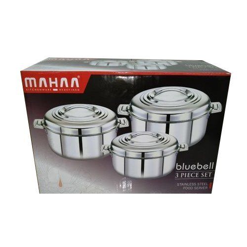 Silver Mahaa Bluebell Ss Casserole Set