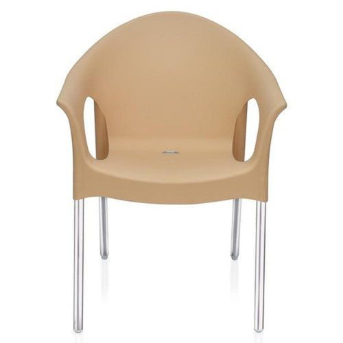 Stylish Light Brown Plastic Restaurant Chairs
