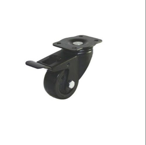 97 MM Red Full Black Swivel Plastic Caster Trolley Wheel