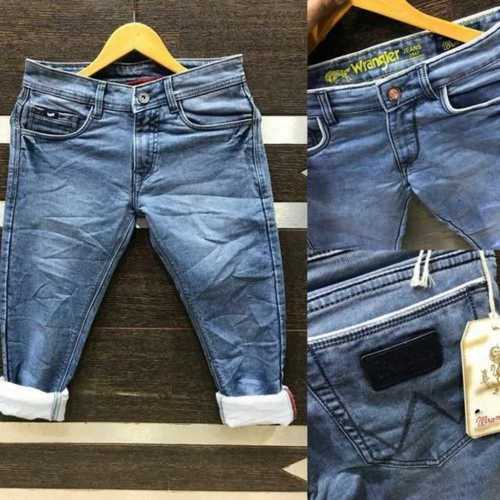 Anti Shrinkage Blue Color Denim Men Jeans