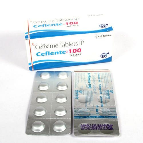 Cefixime 100 Mg Cephalosporin Antibiotic Tablet Ip