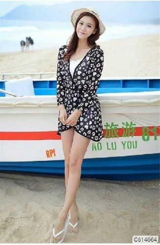 Full Sleeve Printed Cotton Stylish Short Dresses For Ladies