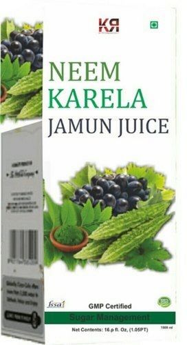 Herbal Anti Diabetes Neem Karela And Jamun Juice