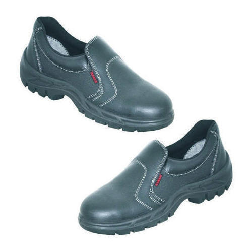 Black Karam Low Ankle Laceless Safety Shoes