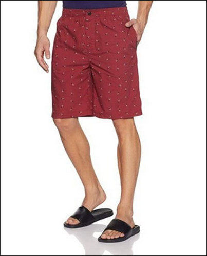 Mens Red Dotted Shorts