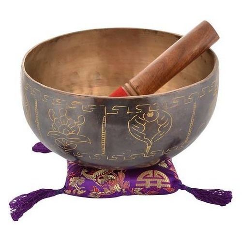 22cm Diameter Carved Copper Singing Bowl