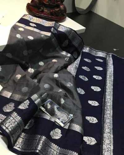 Various Colors Are Available Banarsi Muga Warm Zari Work Silk Saree