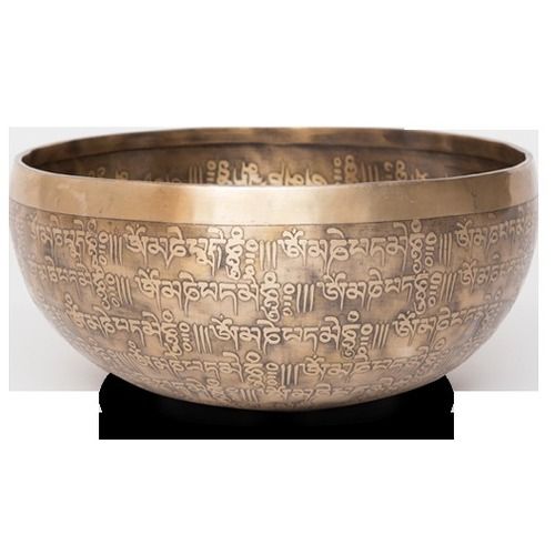 Bronze Etched Pattern Tibetan Singing Bowl