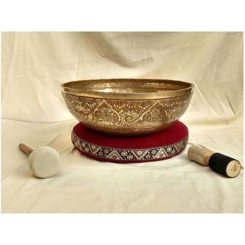 Bronze Etched Tibetan Singing Bowl