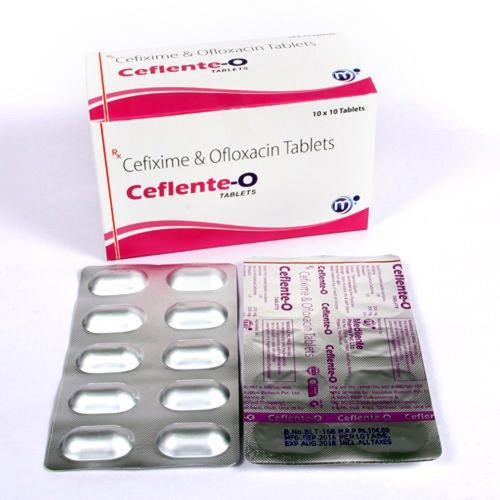 Cefixime And Ofloxacin Bacterial Infection Treatment Antibiotic Tablets