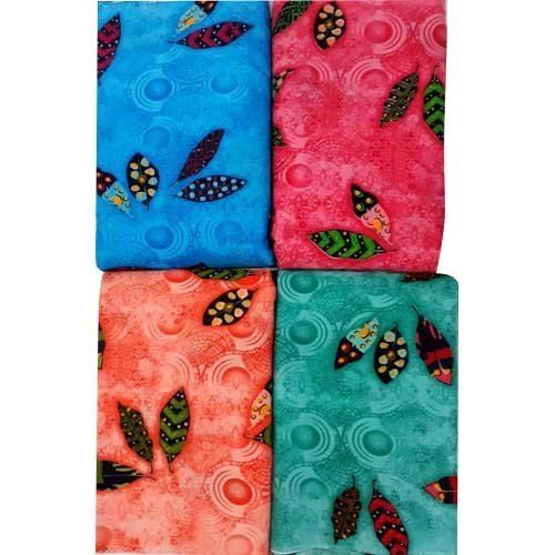 Available In Various Colors Leaf Print Rayon Fabric, Attractive Design (Gsm 100-150)