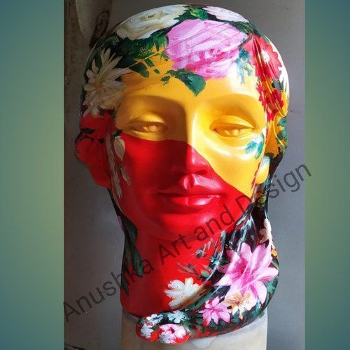 Multi Color Frp Statue Sculpture For Home Decor Size: V