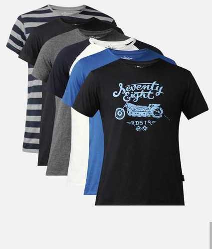 Short Sleeve Printed T Shirt  Age Group: Adults