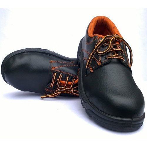 Anti Static Hillson Black Leather Safety Shoes