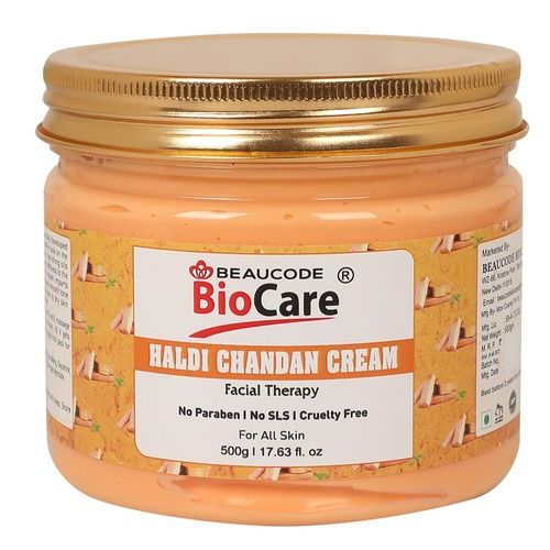 Beaucode Biocare हल्दी चंदन फेस एंड बॉडी क्रीम 500g