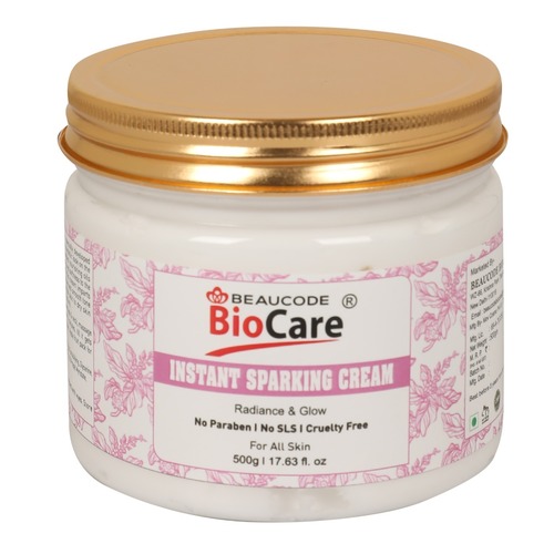 Beaucode Biocare Instant Sparking Face And Body Cream 500G Best For: Daily Use