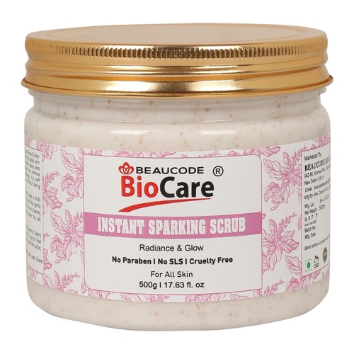 Beaucode Biocare Instant Sparking Face And Body Scrub 500G Best For: Daily Use