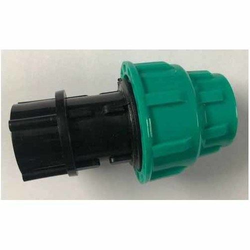 Plastic Black And Green Mdpe Compression Female Threaded Adapter