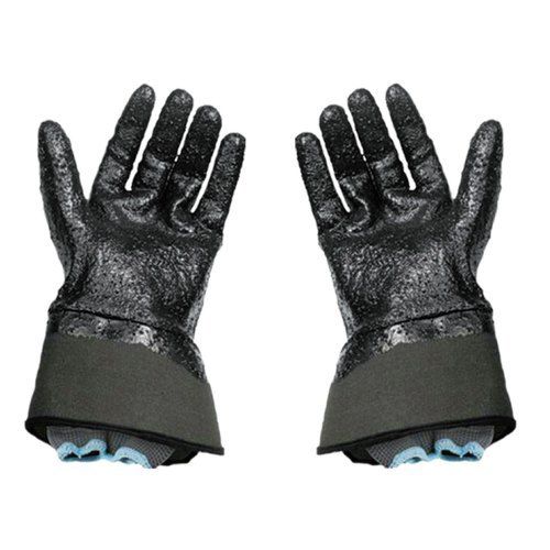 Quick Dry Black Leather Safety Hand Gloves