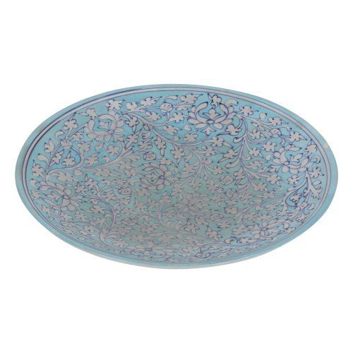 Blue Art Pottery Plate 12 inches For Wall hanging