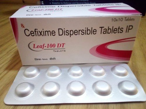 Cefixime 100 MG Antibiotic Dispersible Tablets IP